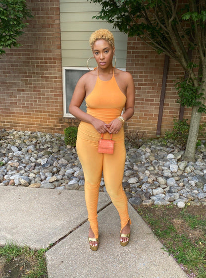 Loveit Style Boutique jumpsuit Dressy Rompers and Jumpsuits Orange