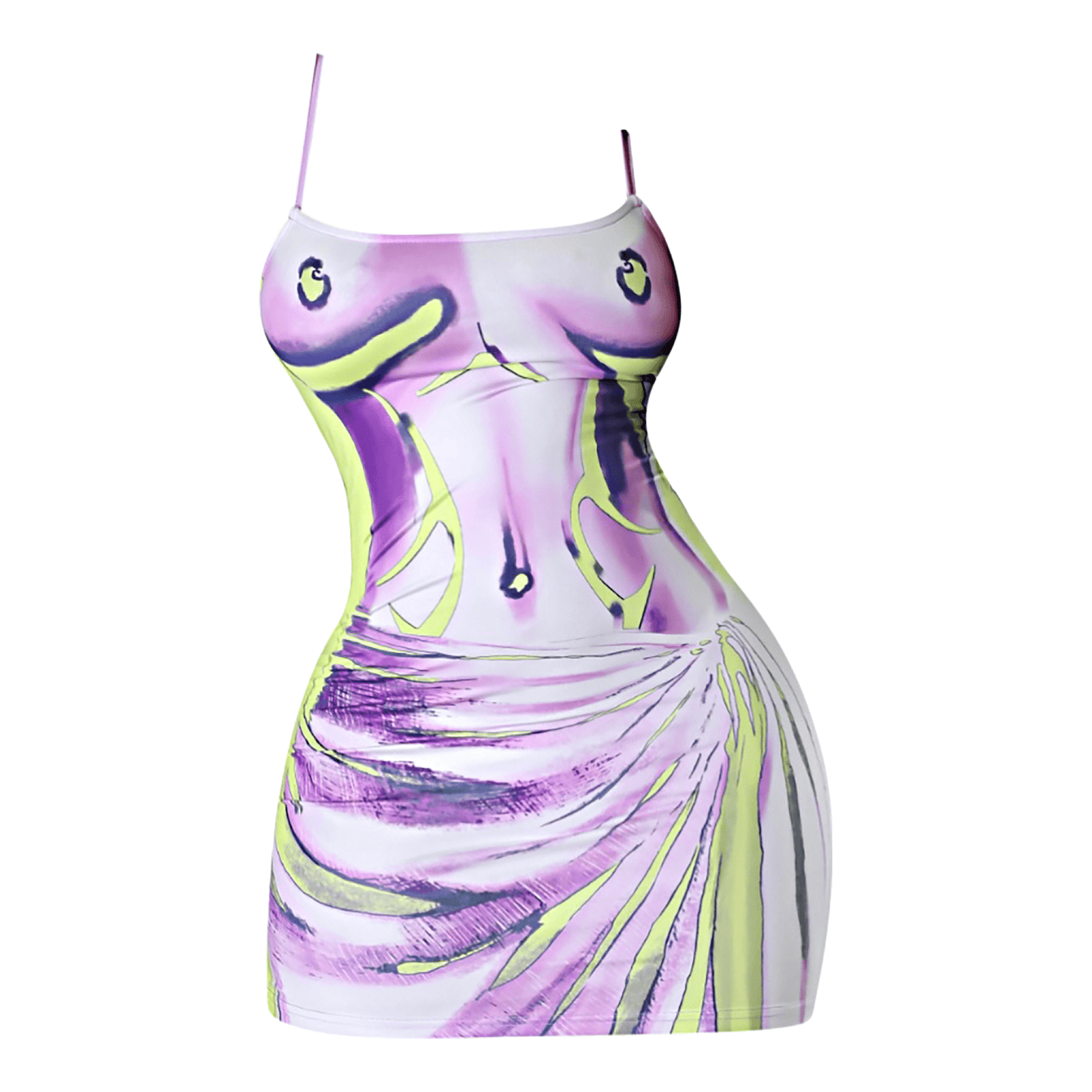Loveit Style Boutique Womens Summer Bodycon Dress- Purple Mini Dress